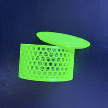 Mushroom Coral Cage 3D Printed Neon Green-Yellow-Red-Black