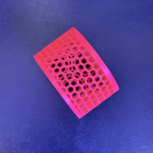 Mushroom Coral Cage 3D Printed Neon Green-Yellow-Red-Black
